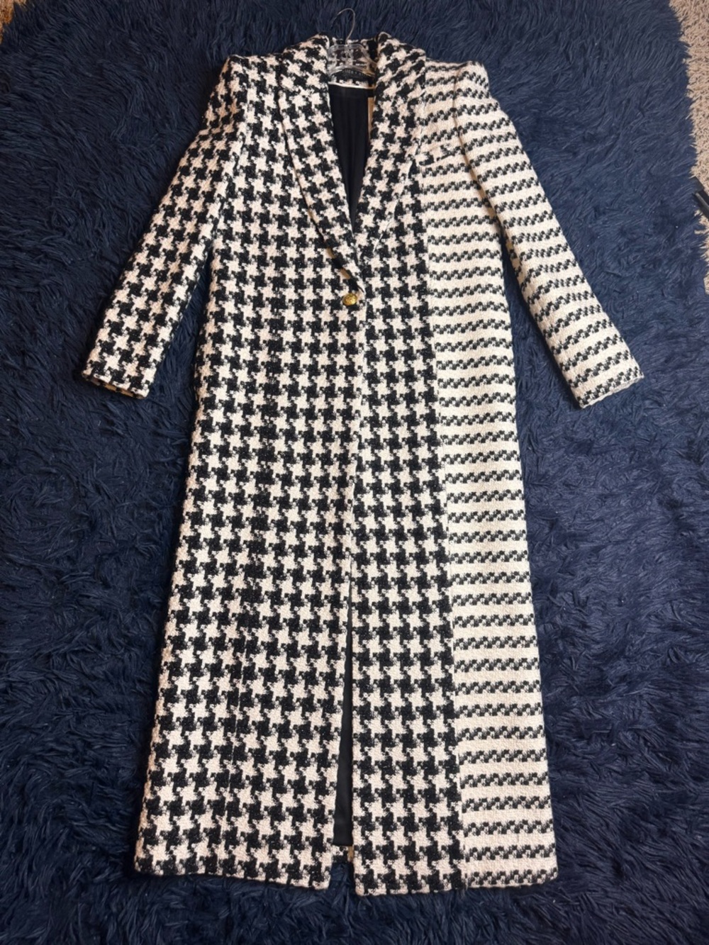 NWT Alice + Olivia Colley Long Tweed Coat . Size XS - Picture 12 of 17